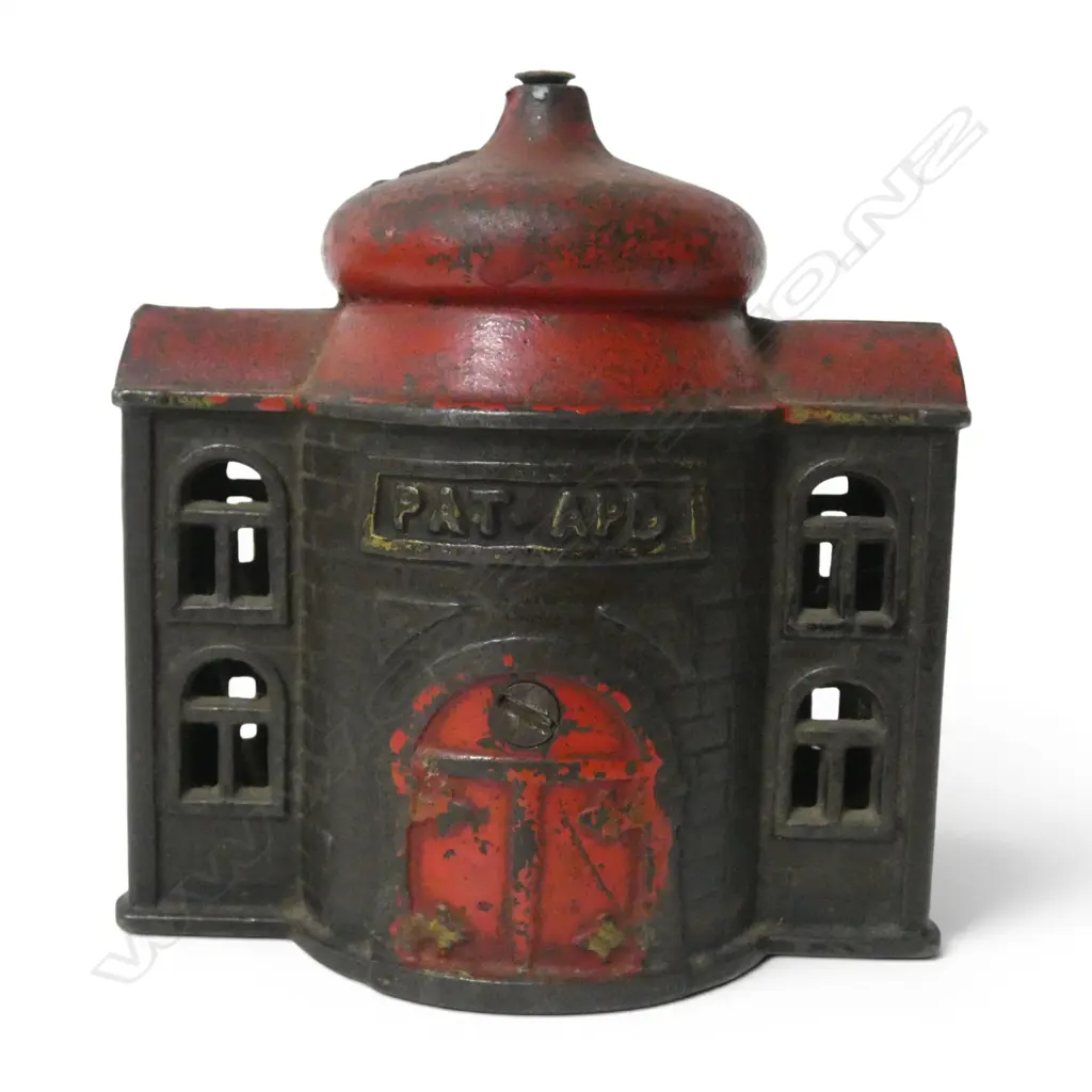 Presto antique cast iron mechanical money box, Image 1++