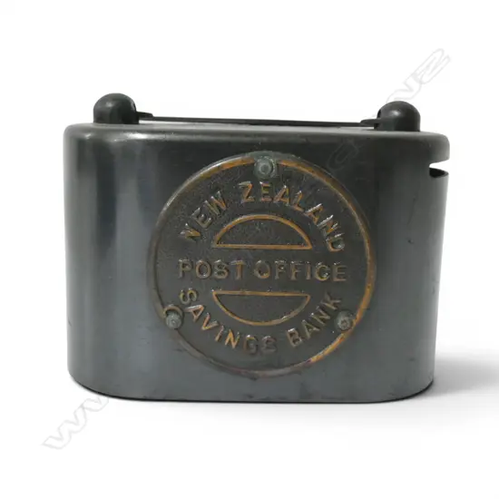 Vintage NZ Post Office Savings Bank money box,