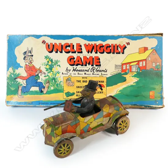 Uncle Wiggily board game and wind up toy