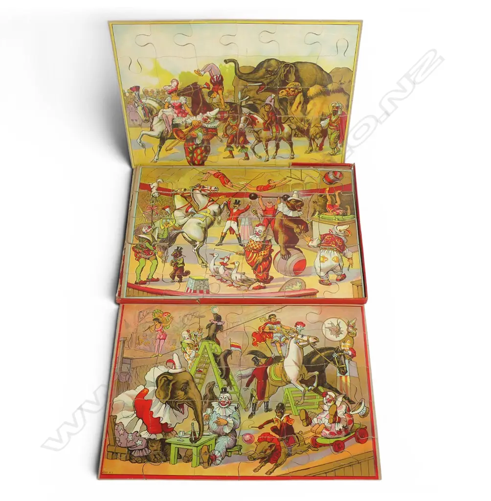 Two US early 20thC boxed puzzle games, Image 1++