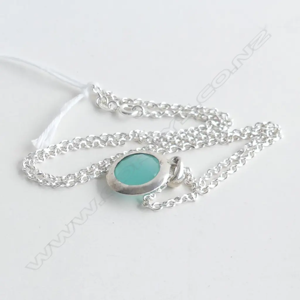 CALCIDONI PENDANT & 925 SILVER CHAIN Image 1++
