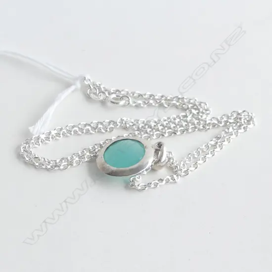CALCIDONI PENDANT & 925 SILVER CHAIN