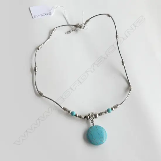 SILVER AND TURQUOISE NECKLACE