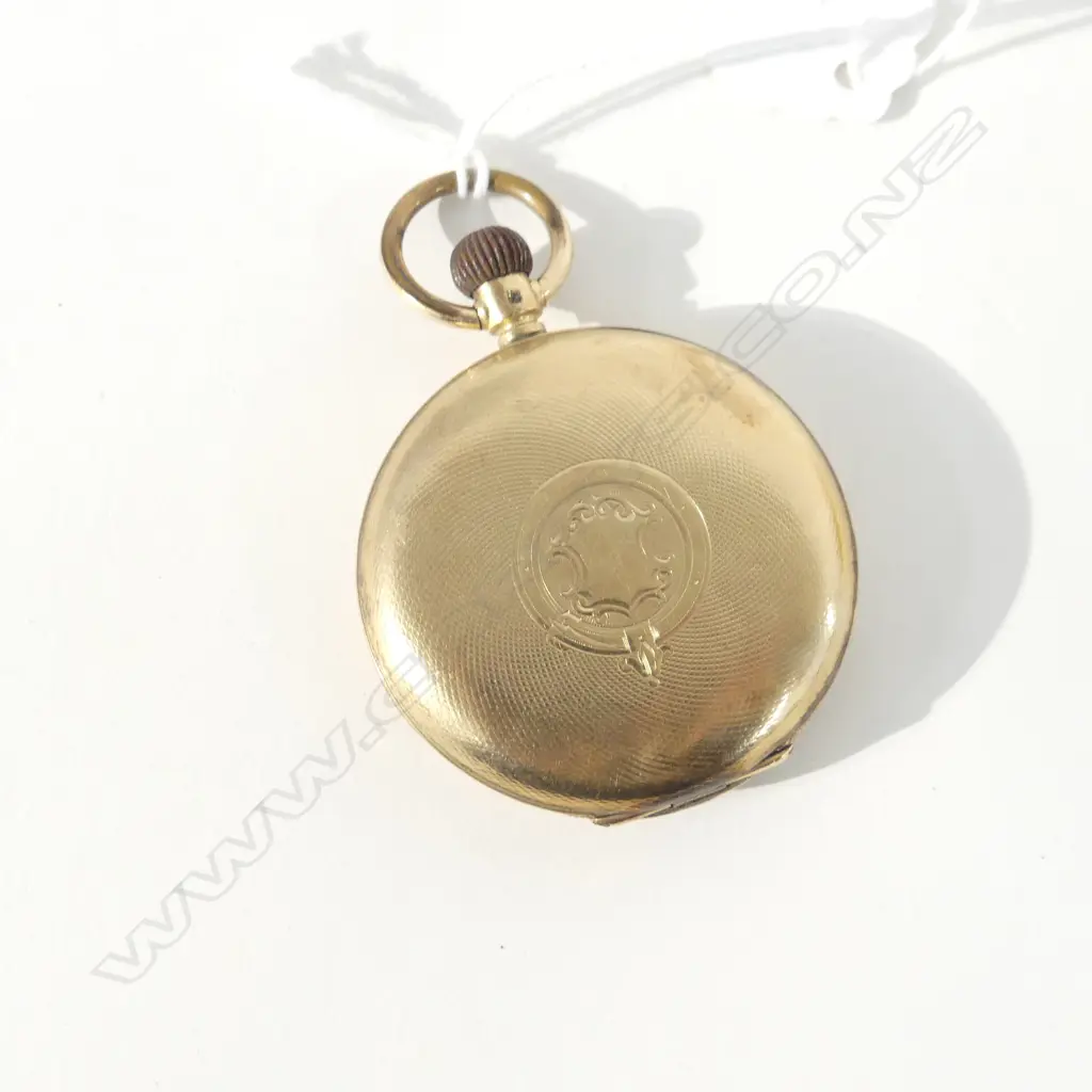 9CT GOLD BAUM LONGINES FULL HUNTER POCKET WATCH 72gm (including movement and gold dust jacket) Image 1++