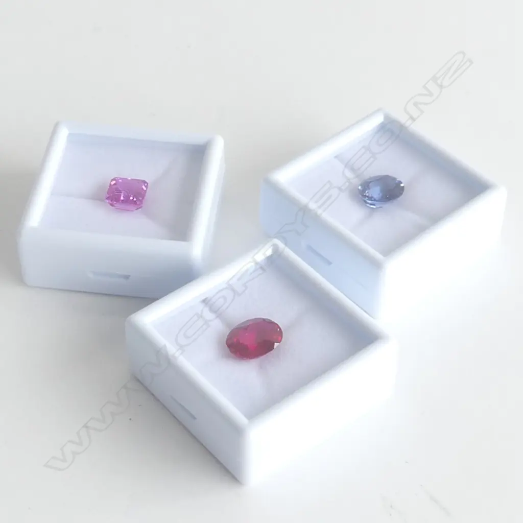 THREE GEMSTONES -  FAUX GEM STONES Image 1++