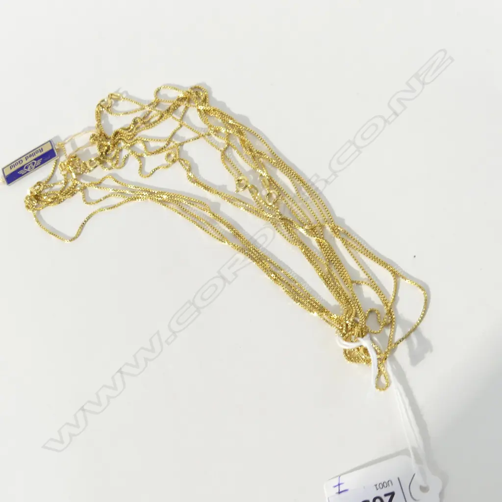 7 ROLLED GOLD CHAINS Image 1++