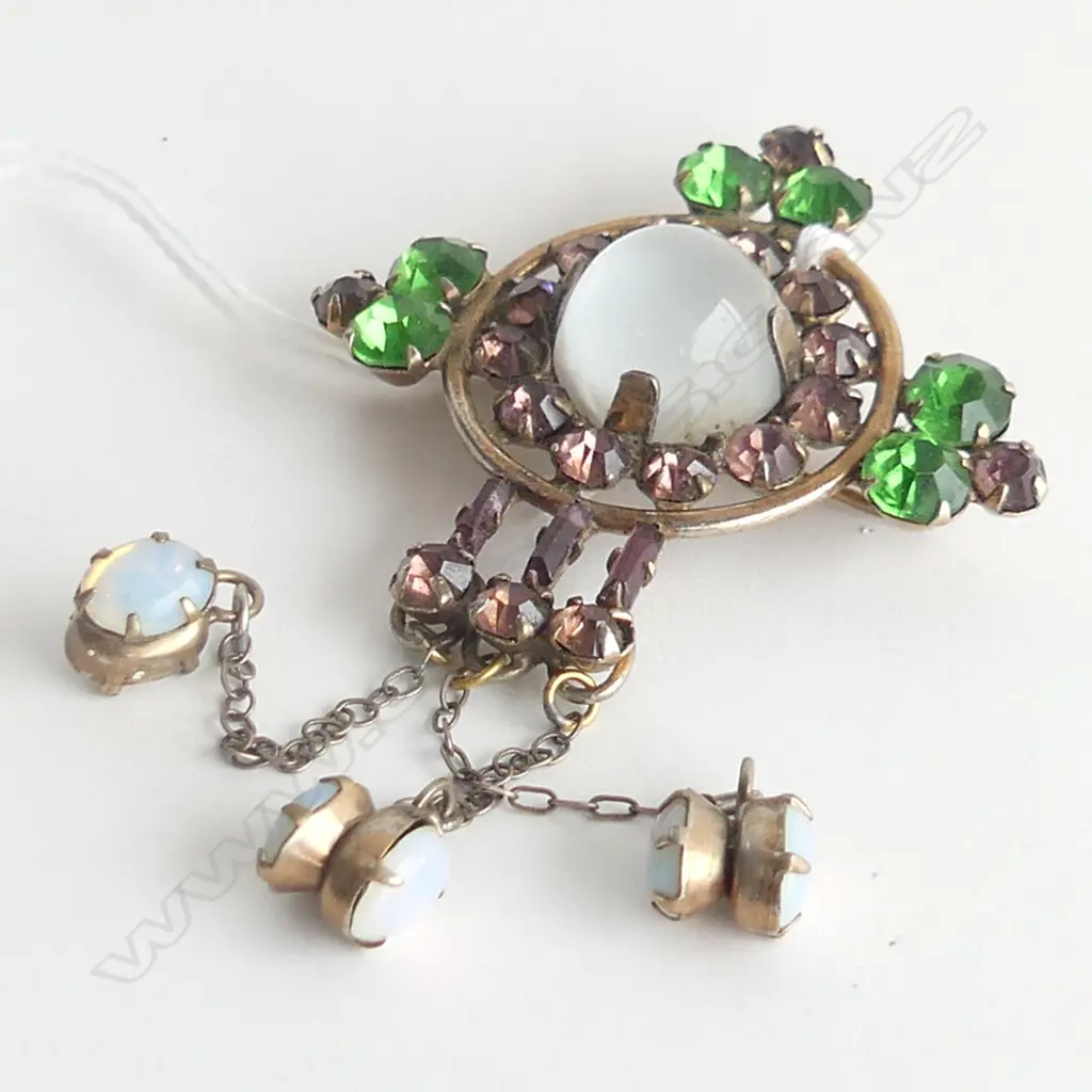 SILVER GILT COSTUME BROOCH Image 1++