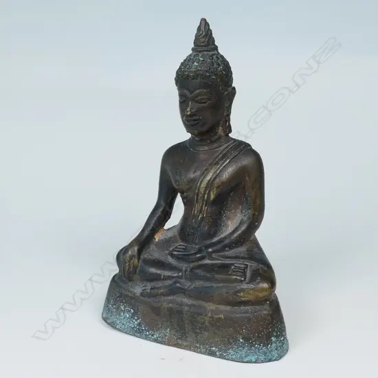SMALL THAI/BURMESE STATUETTE OF BUDDHA, SEATED IN BHUMISPARSHA MUDRA...