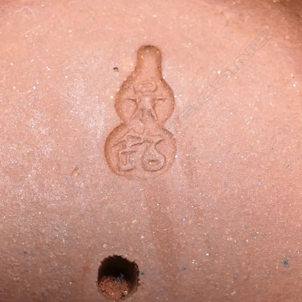 YIXING TEAPOT, MARKED TO THE BASE 宜興紫砂名壶, (YIXING ZISHA FAMOUS POT) & TO THE COVER 景銘 (JING MING), MINOR FRITS.... Image 1++