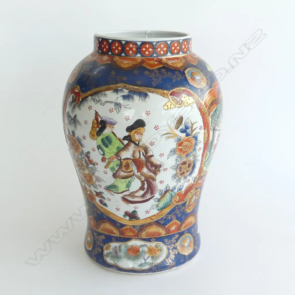 LARGE ORIENTAL SATSUMA VASE H.345mm Image 1++