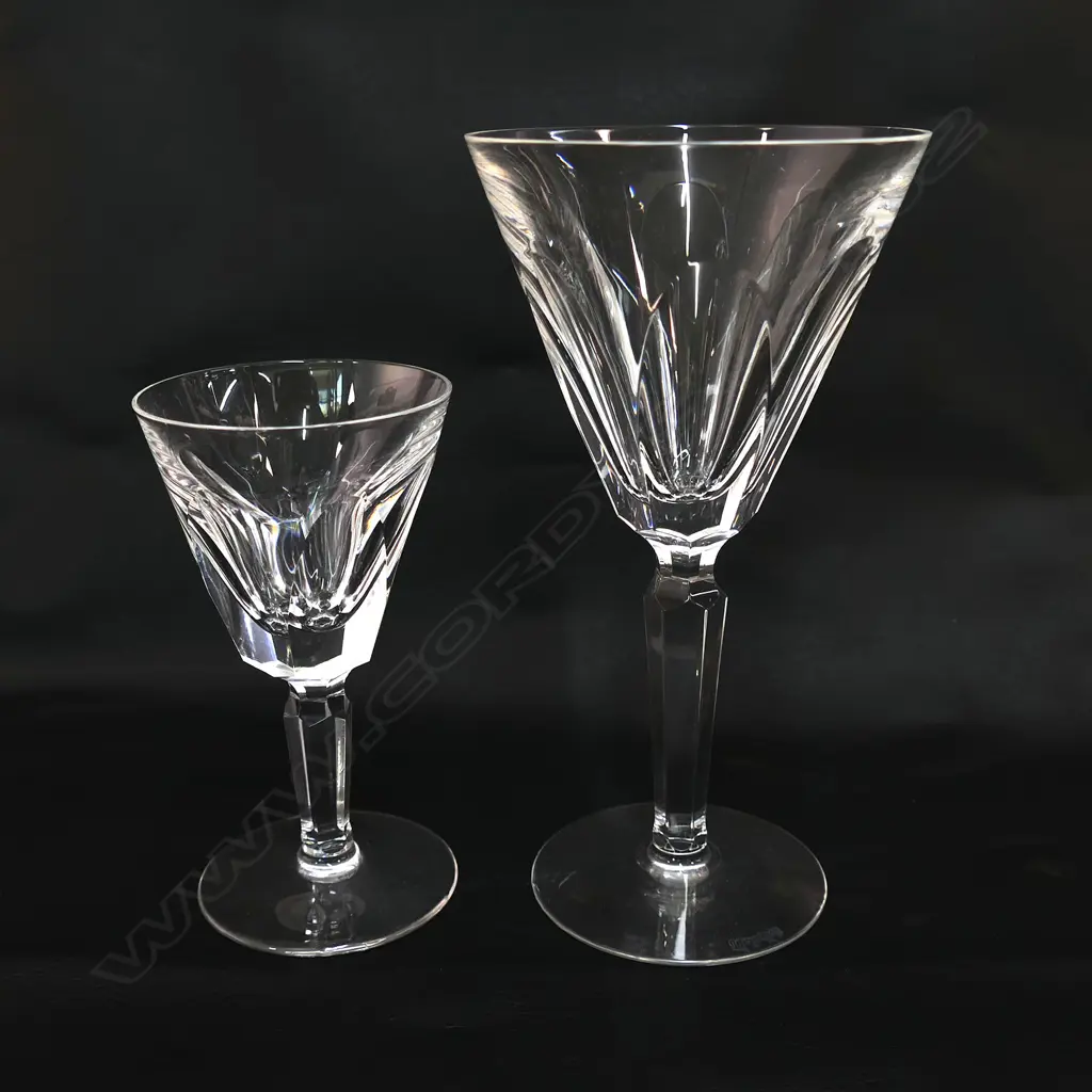 Eight Waterford crystal port wine glasses, Image 1++