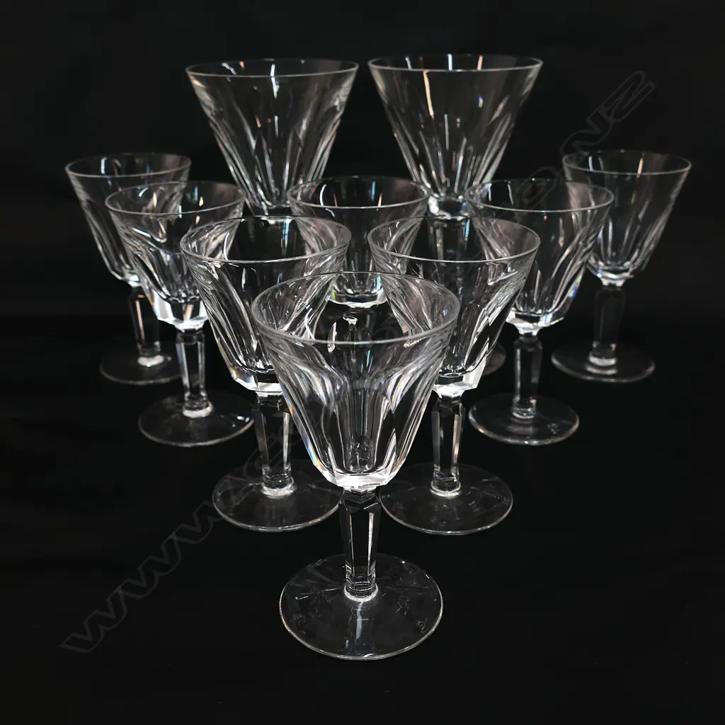 Eight Waterford crystal port wine glasses, Image 1++
