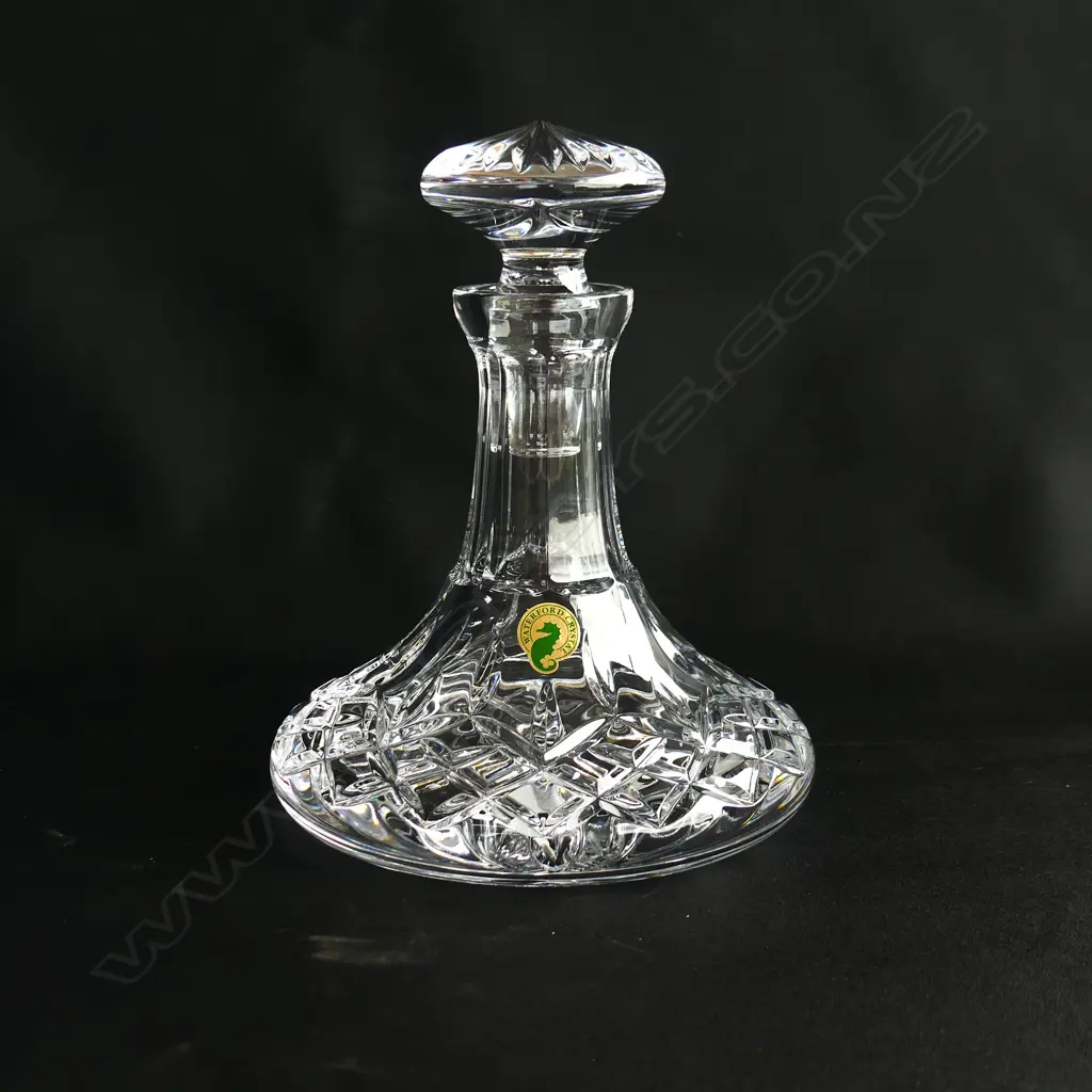 WATERFORD LISMORE SHIP'S DECANTER H.195mm. in original box Image 1++