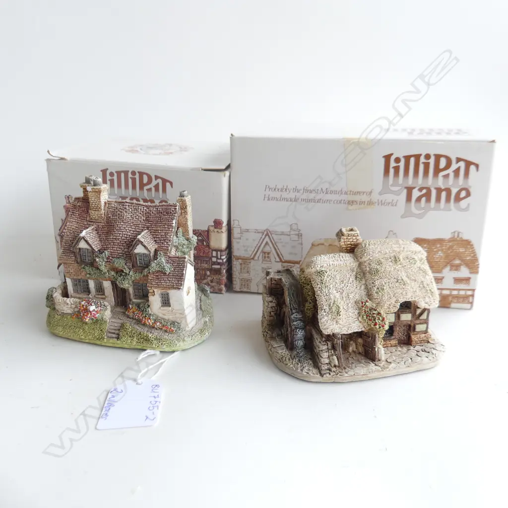 2 LILLIPUT LANE COTTAGES IN ORIGINAL BOXES WITH DEEDS Image 1++