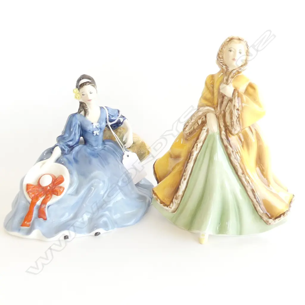 2 ROYAL DOULTON FIGURINES; 'RACHEL' & 'ELYSE' H.200mm Image 1++