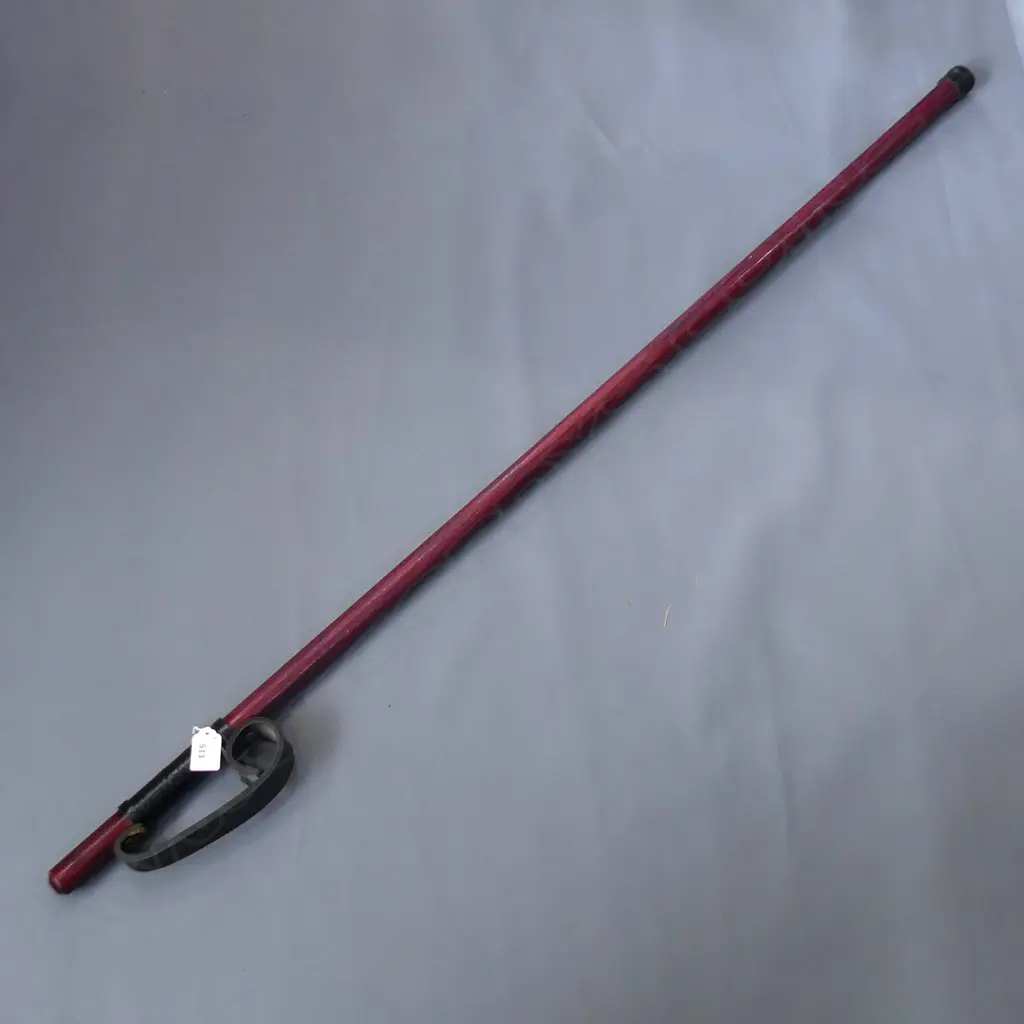 WALKING STICK w. LEATHER HANDLE L.1230mm Image 1++