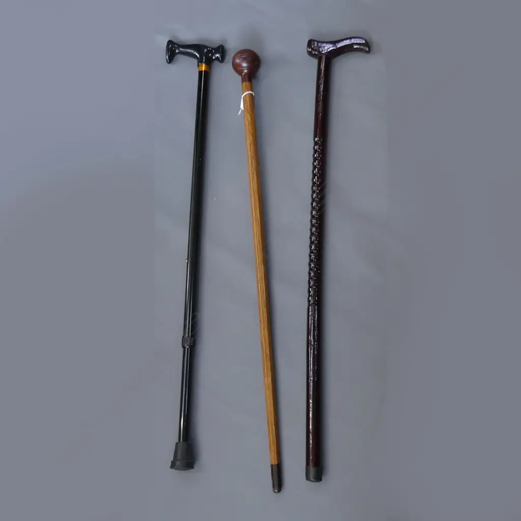 3 OLD WALKING STICKS  Image 1++