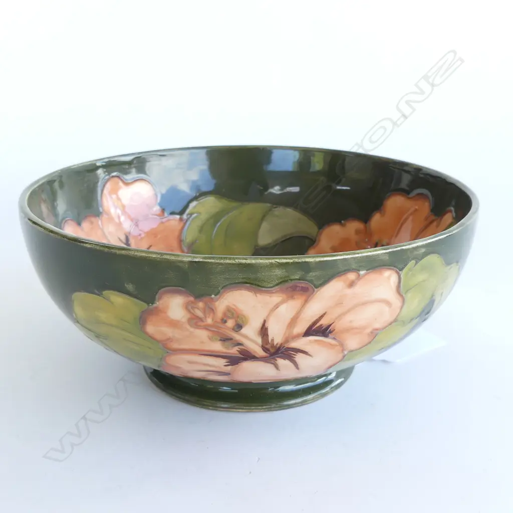 (19804) MOORCROFT HIBISCUS BOWL DIAMETER 160mm Image 1++