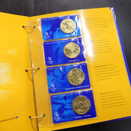 SYDNEY OLYMPICS 2000 COIN COLLECTION IN OFFICIAL ALBUM 