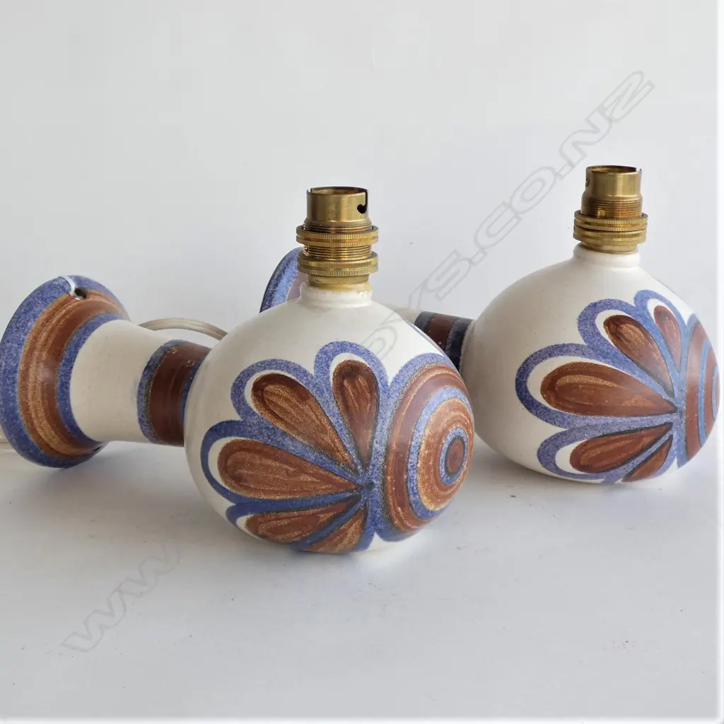 PR ANNEKE BORREN POTTERY WALL LAMPS WIRED L.200mm no plugs Image 1++