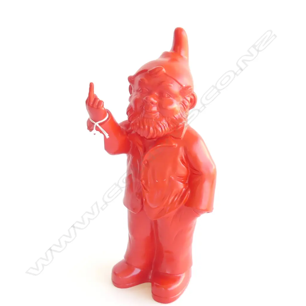 OTTMAR HORL GNOME; RED PLASTIC H.390mm Image 1++