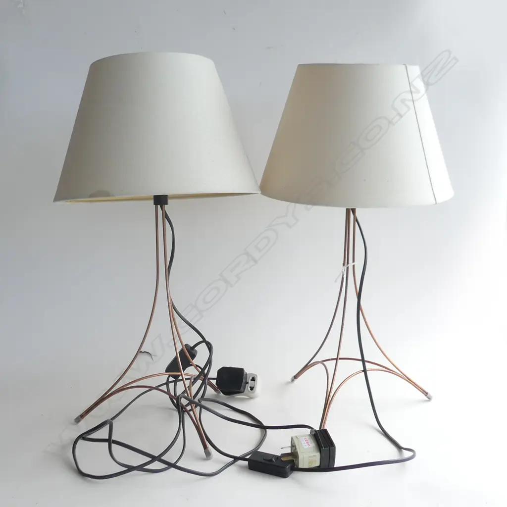 PR COPPER WIRE TABLE LAMPS  Image 1++