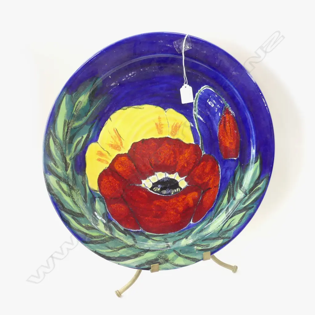 LARGE JAMES MORRIS POTTERY CHARGER PLATE DIA  465MM Image 1++