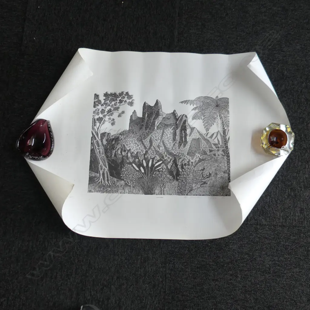 REI HARMON PRINT 'CASTLE ROCK' 159/600 430x320mm + PROJECTOR SCREEN Image 1++