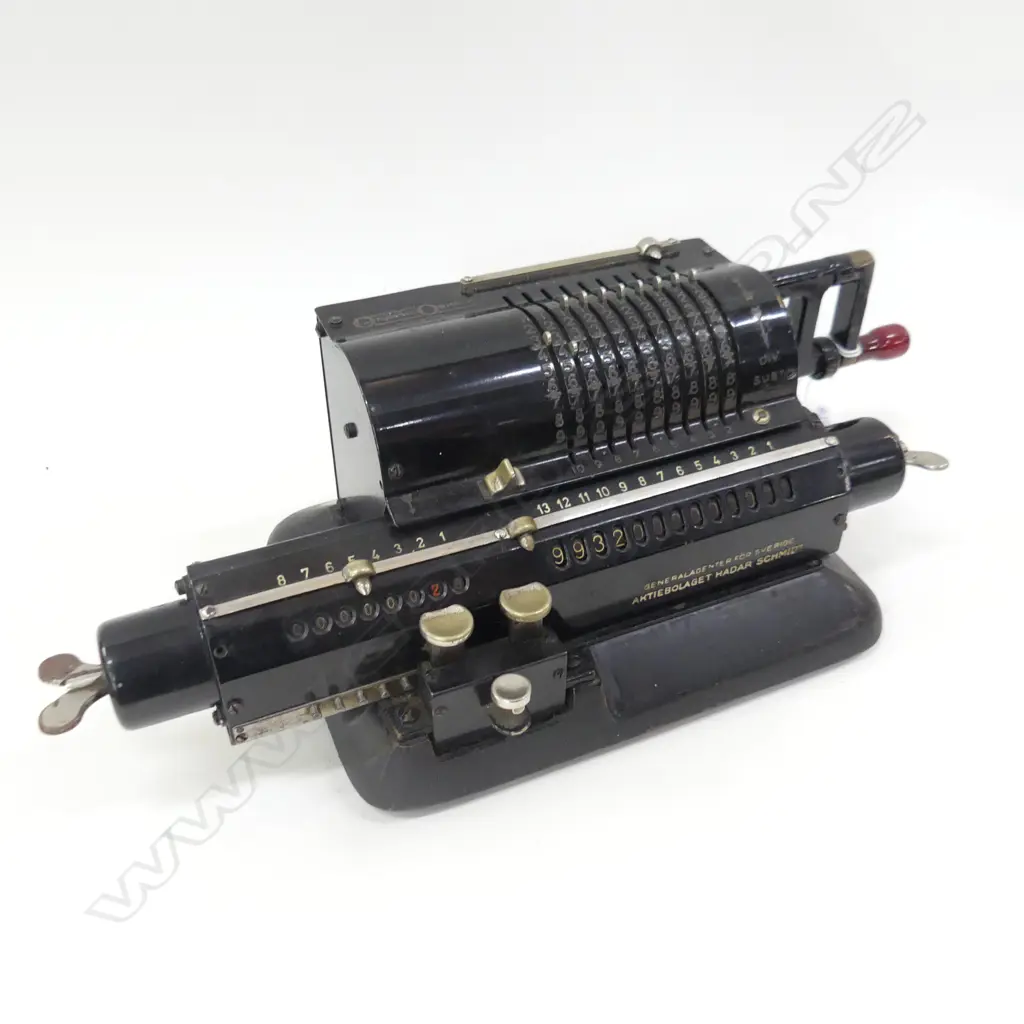 VINTAGE ORIGINAL ODHNER PINWHEEL CALCULATOR Image 1++