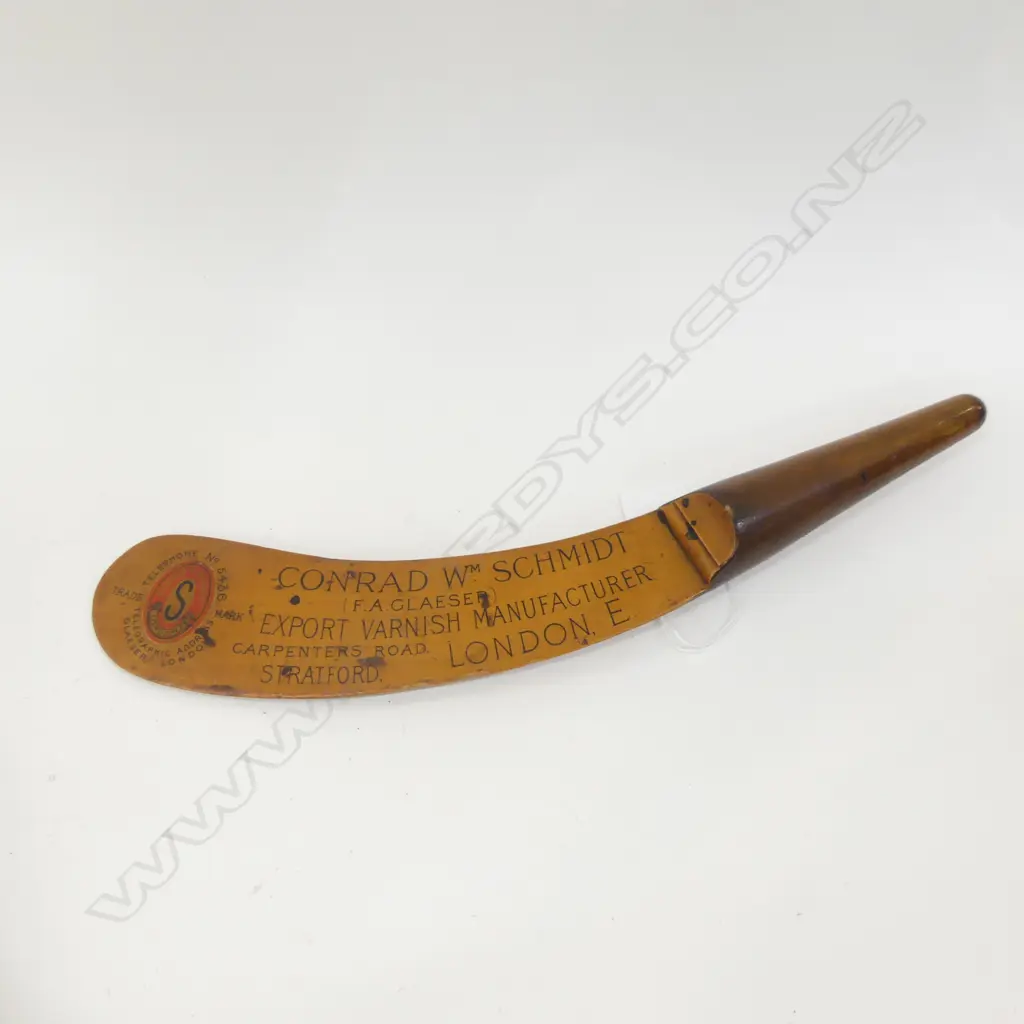 OLD ADVERTISING TREEN PAOER KNIFE  L 310MM Image 1++
