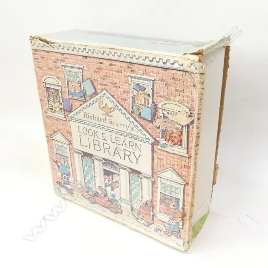 VINTAGE BOX SET OF 4 RICHARD SCARRY'S LOOK & LEARN LIBRARY