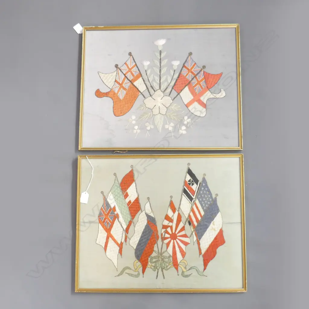 PR WWI ERA EMBROIDERED FLAG ARTWORKS 400x500mm... Image 1++