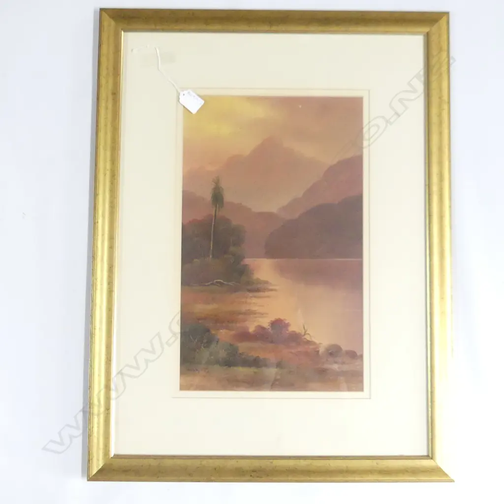 CHARLES (CHAS.) YOUNG COLONIAL LANDSCAPE OIL 440x270mm Image 1++
