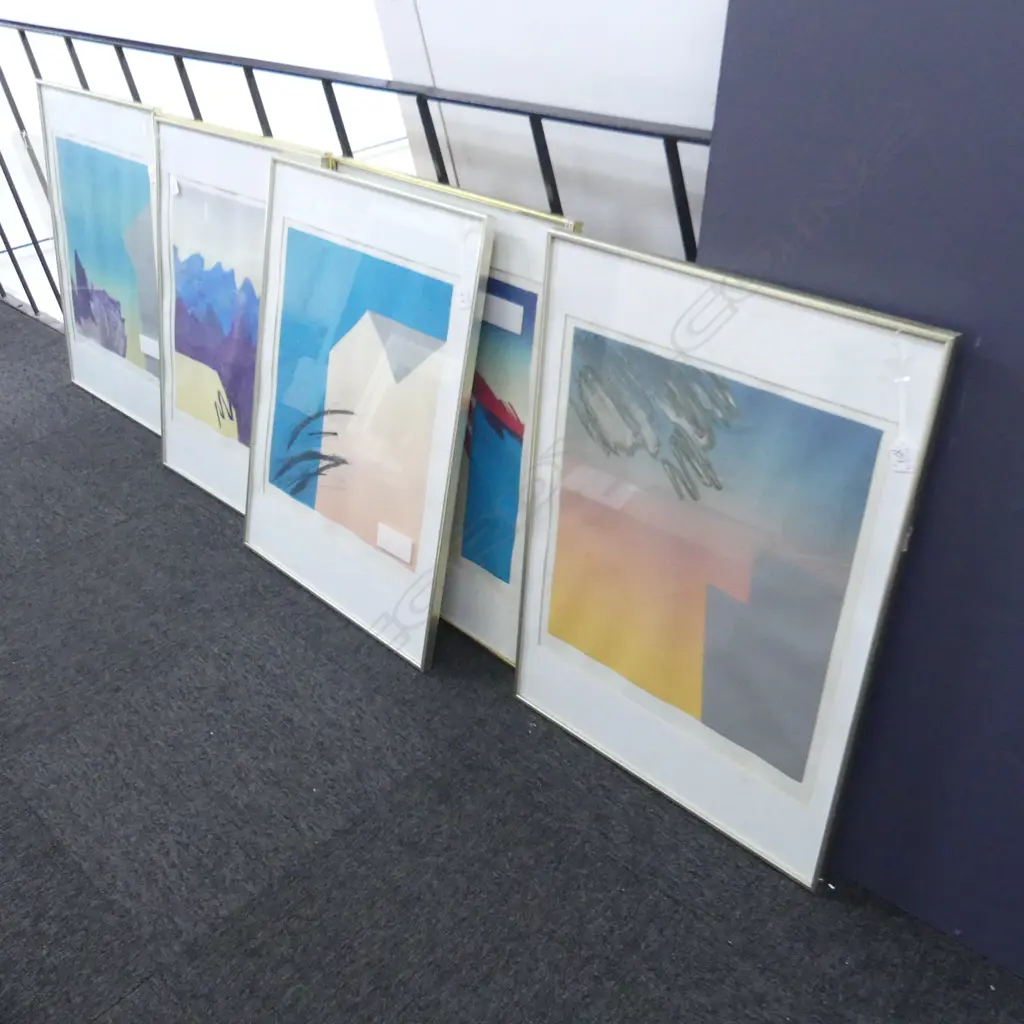6 RODNEY FUMPSTON PRINTS; GARDEN EVENING SERIES ED. OF 40 535x485mm Image 1++