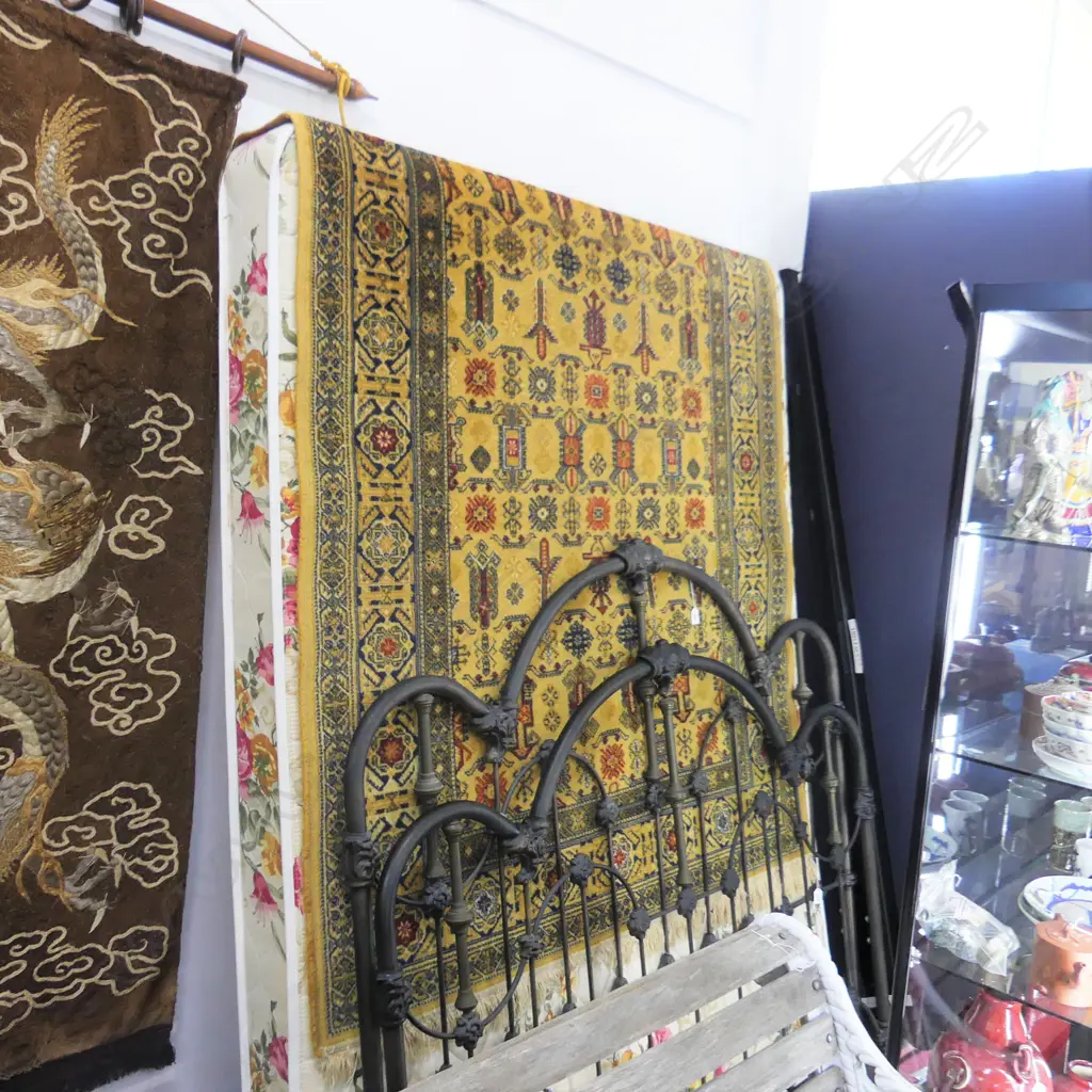 TWO MACHINED PERSIAN STYLE RUGS LARGEST 3000 X 2030 MM Image 1++