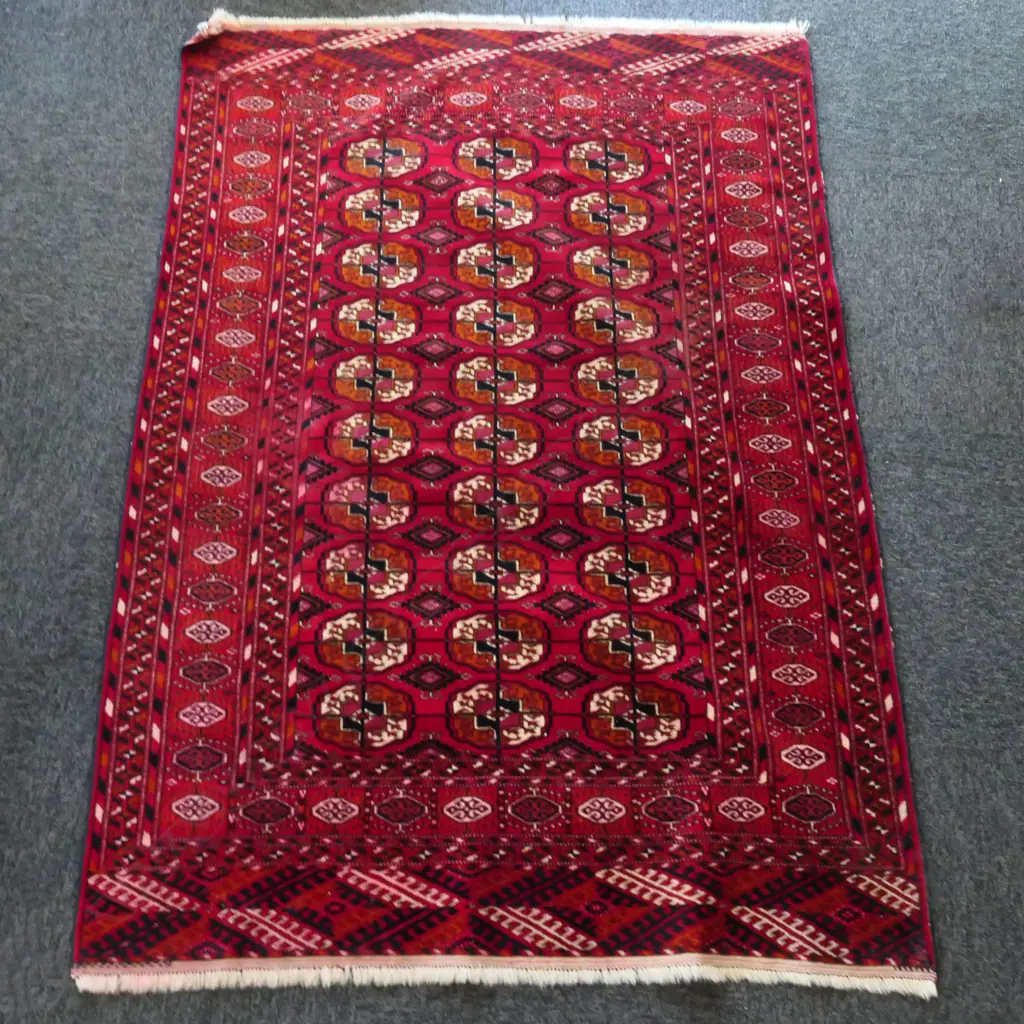 HAND KNOTTED TURKOMEN RUG 1650 X 1140 Image 1++