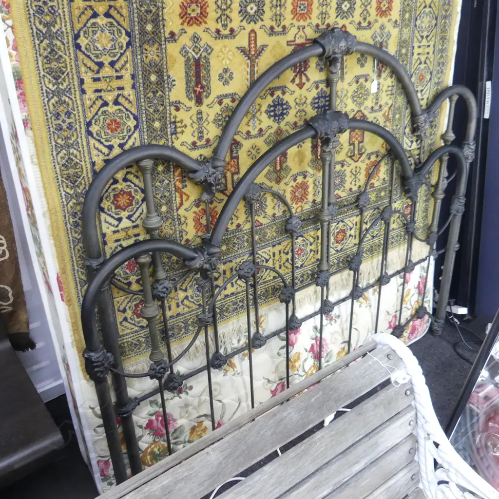 IRON BED W.1560mm WITH MATTRESS Image 1++