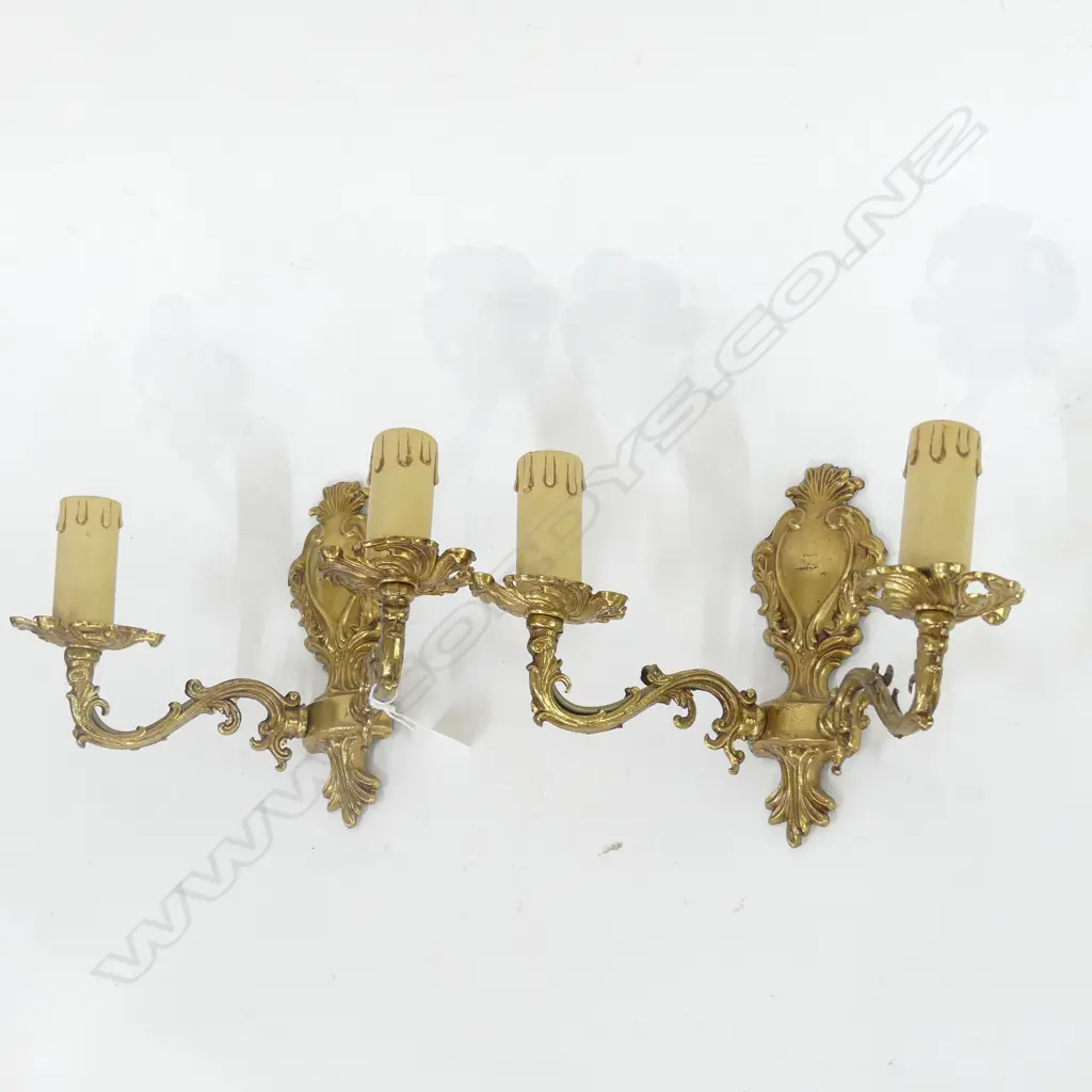 PR ITALIAN GILDED METAL SCONCES H.180mm Image 1++