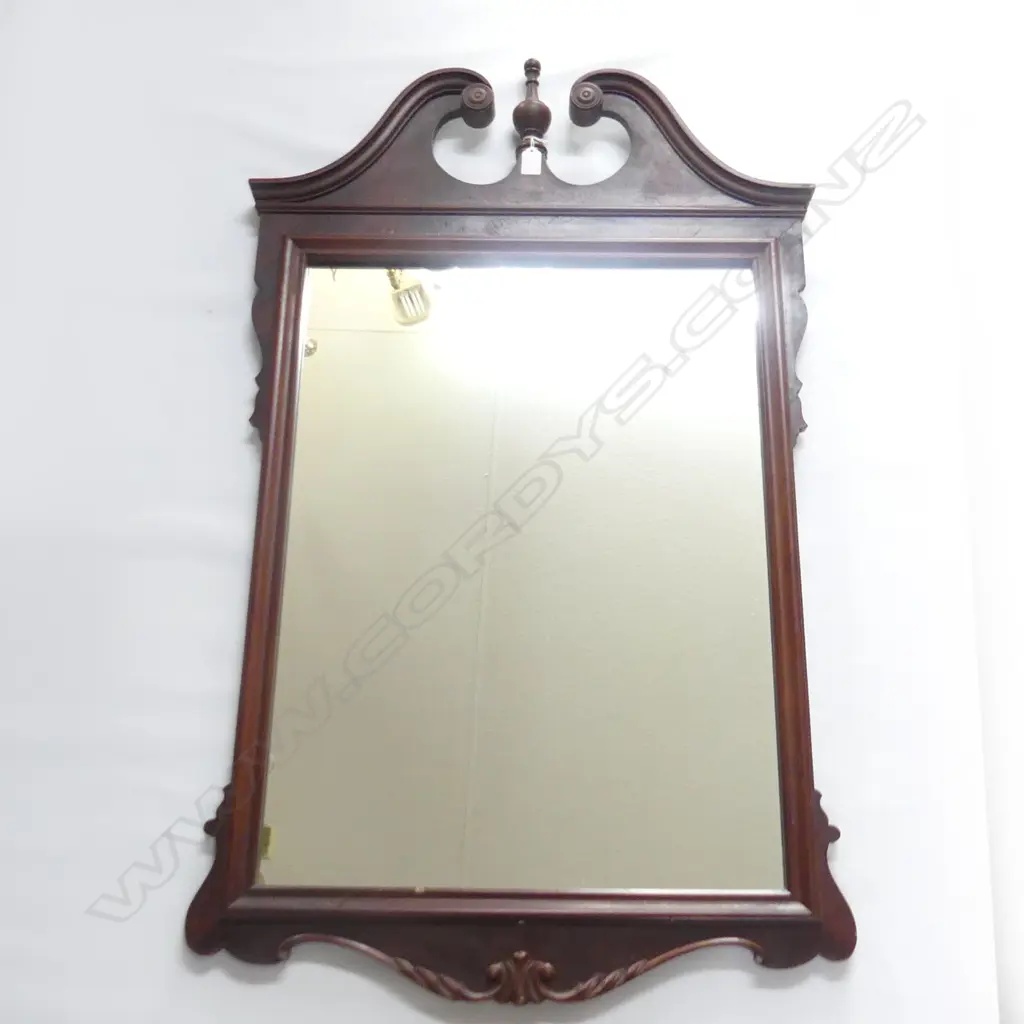 FEDERAL STYLE MIRROR w. SWAN NECK PEDIMENT 1165x710mm Image 1++