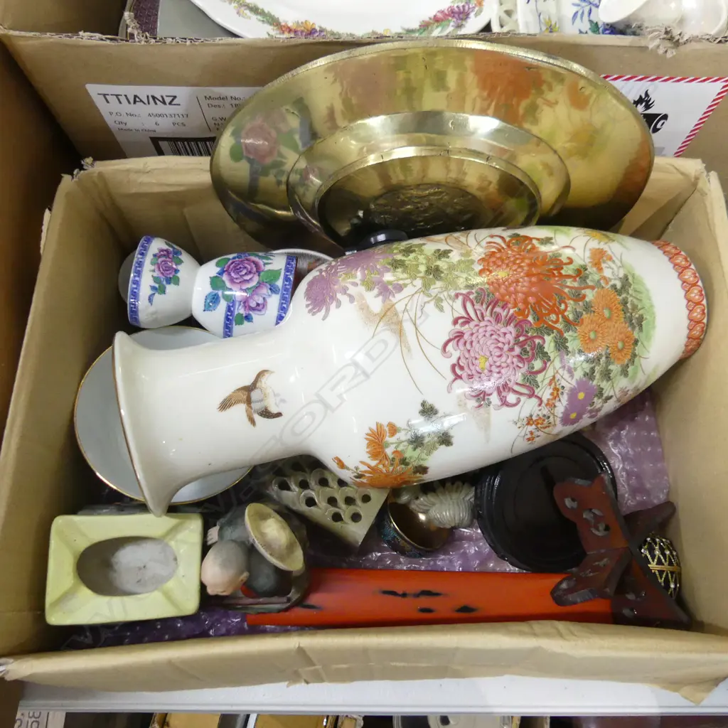 BOX LOT ASST. ORIENTAL CHINA ETC Image 1++