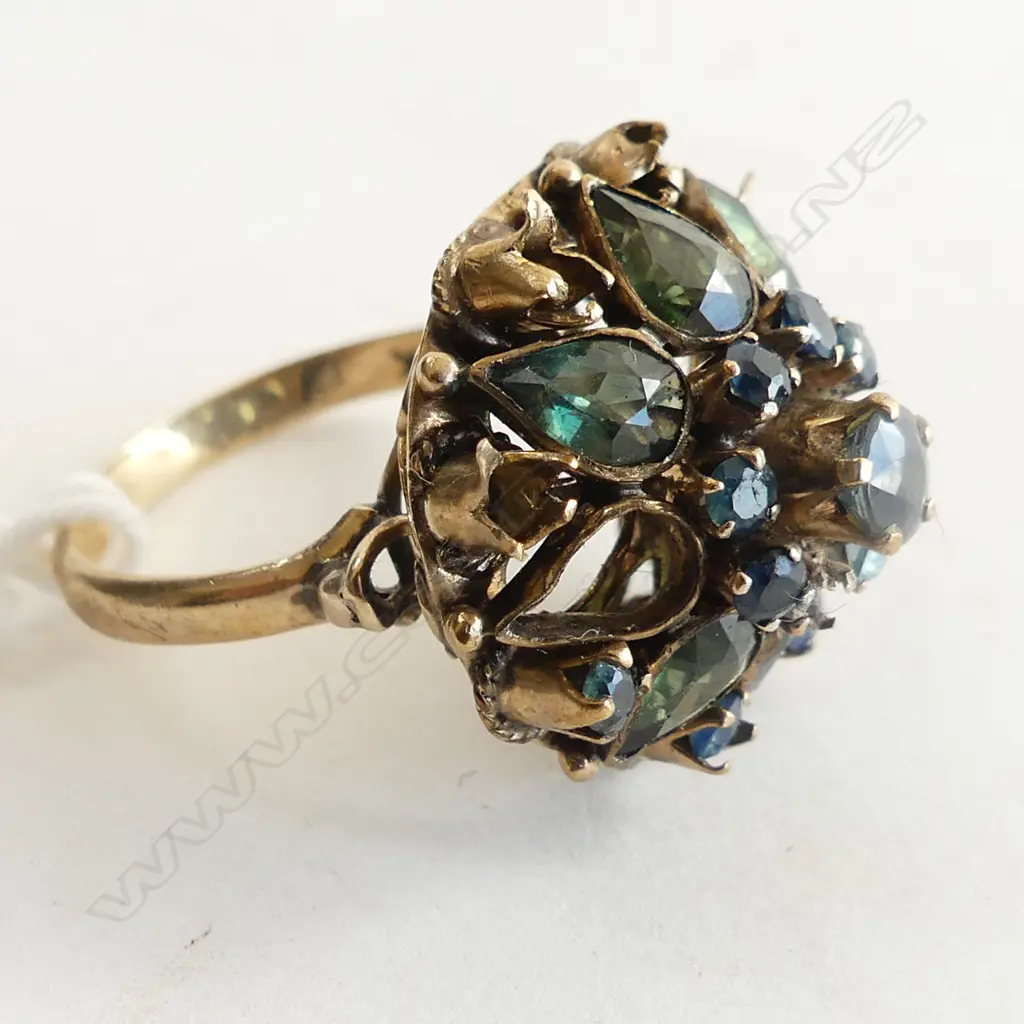 14K YELLOW GOLD PRINCESS RING STONES MISSING 5.84gms Image 1++