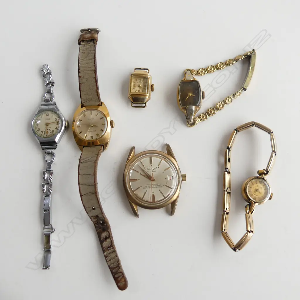 6 VINTAGE WRIST WATCHES LADIES & GENTS A.F Image 1++