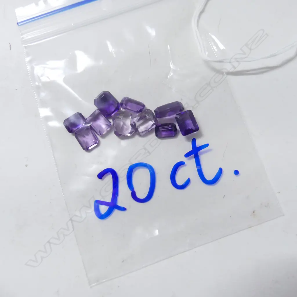 20ct 10 PURPLE AMETHYSTS  Image 1++