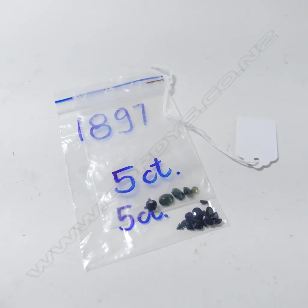 10ct 2 SMALL BAGS OF SAPPHIRES Image 1++
