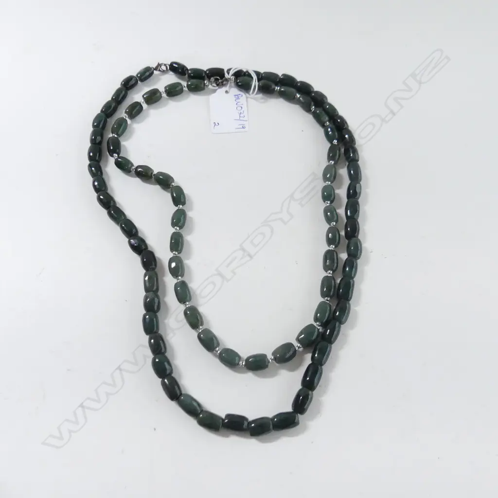 2 GREENSTONE NECKLACES Image 1++
