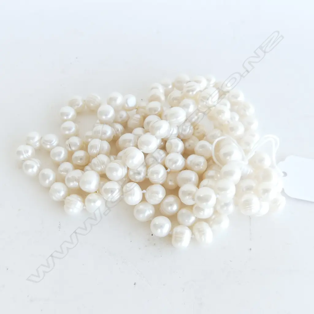 FRESH WATER PEARL NECKLACE OPERA LENGTH 700mm Image 1++