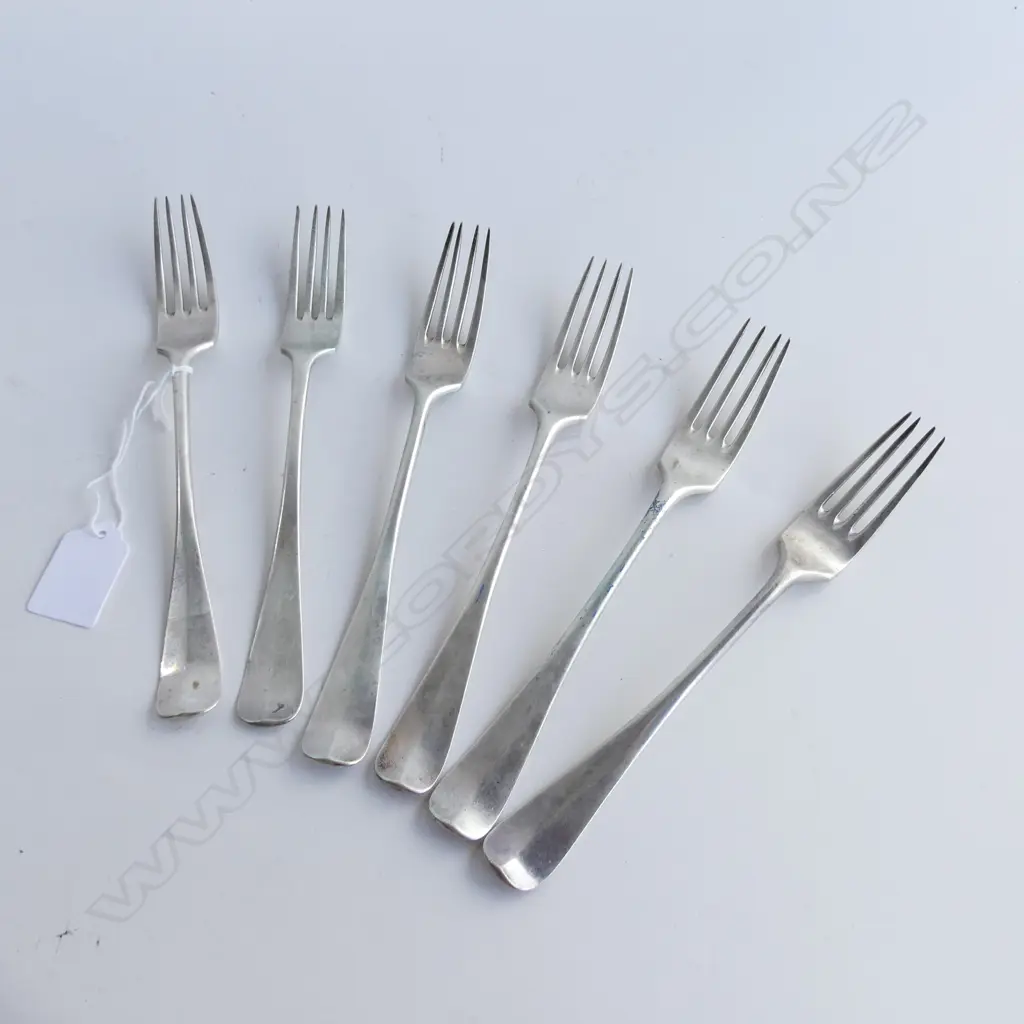 6 STG SILVER FORKS CONTINENTAL MARKS 318 GRAMS Image 1++