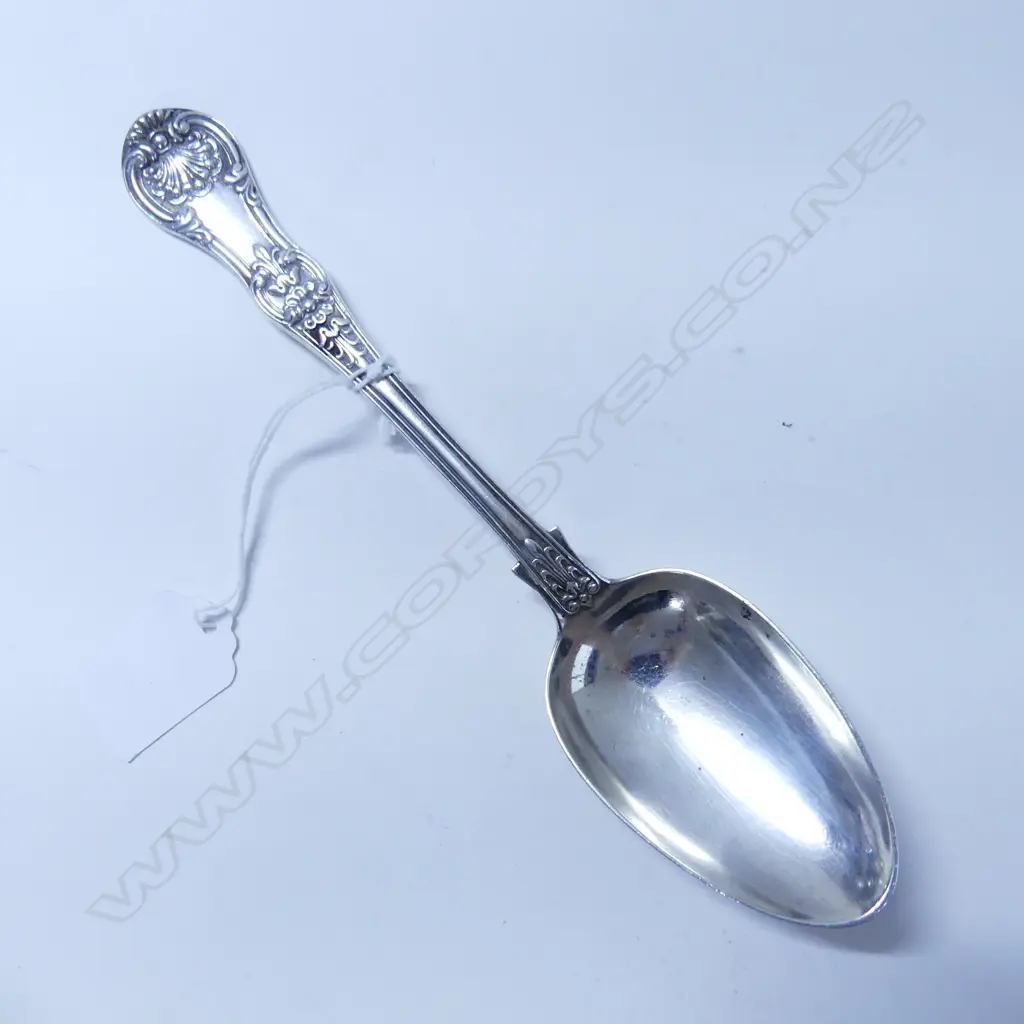 VICTORIAN SILVER TABLESPOON, LONDON 1858, JOHN LE GALLAIS, L.220mm, 83GM Image 1++