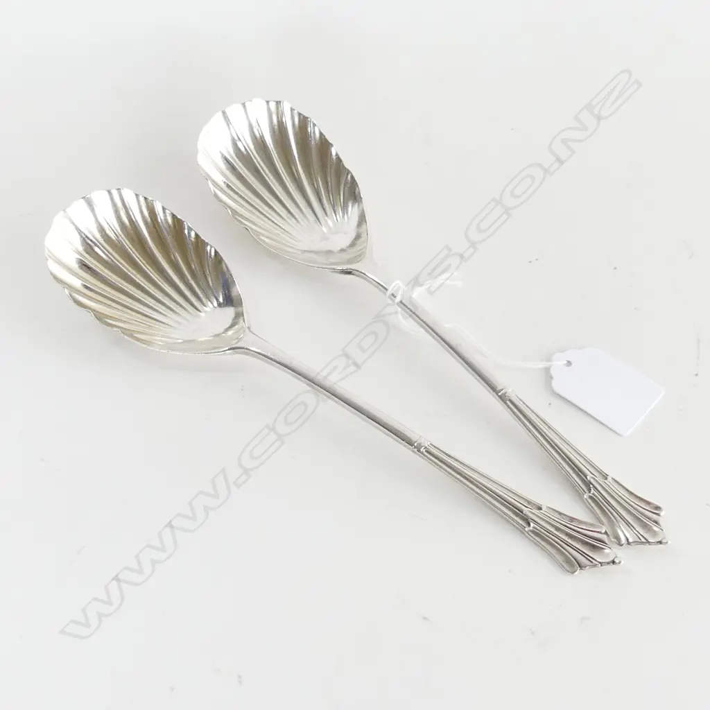 PR STG SILVER SERVING SPOONS, LONDON 1902 119 GRAMS Image 1++