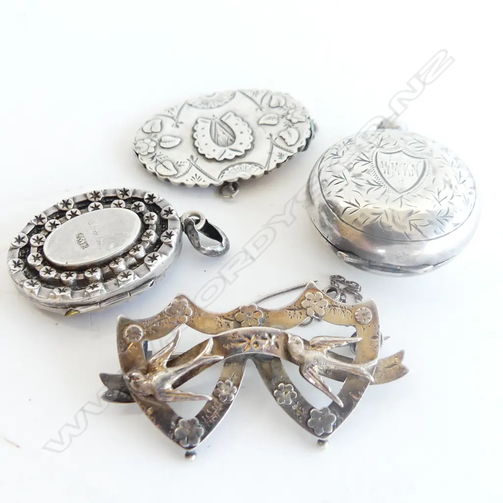ASSTD VICTORIAN/EDWARDIAN SILVER JEWELLERY (FAULTED) Image 1++